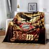 Bayern Munich Poster Personalized Name Blanket Throw Personalized Blanket Soft & Cozy Throw For Livingroom Sofa Bed Seaside All-Season Use