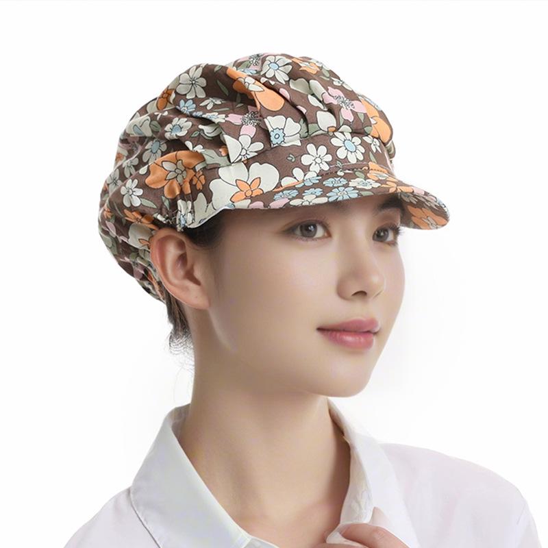 Korean Oil-Proof Chef Hat for Women - Hair Covering Kitchen Cap for Cooking and Catering