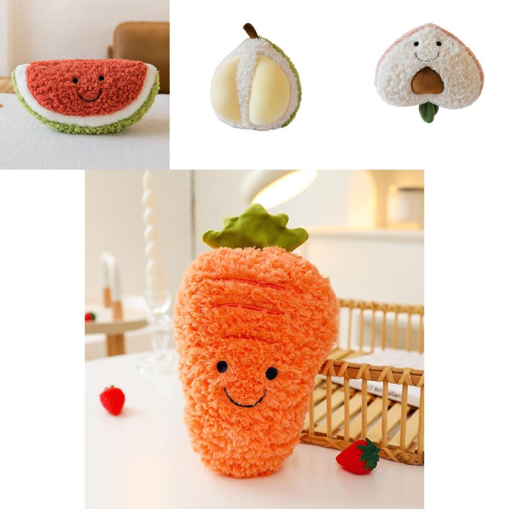 Realistic New Fruit And Vegetable Plush Toys For Kids Birthday Gifts