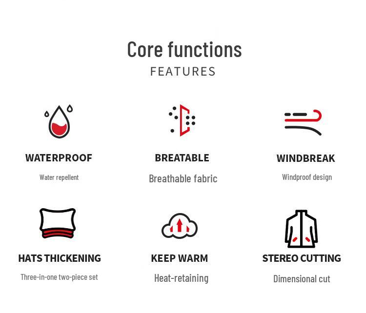 Unisex Outdoor Windbreaker: Waterproof, Windproof, Couple's Mountaineering Two-Piece Set