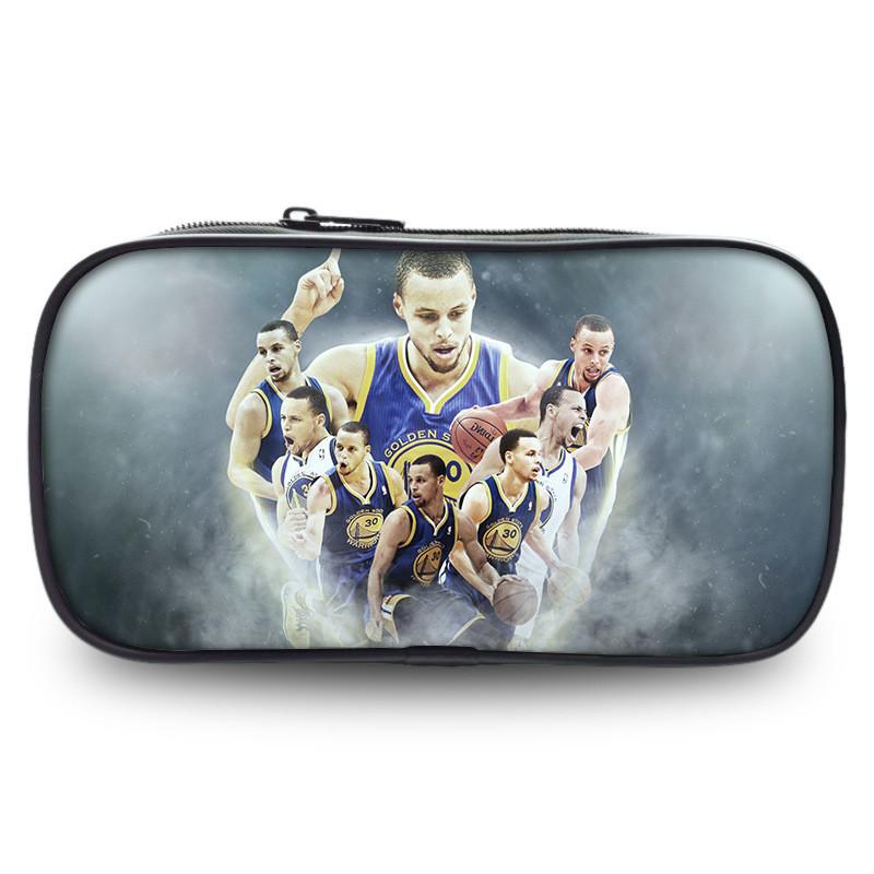 Trousse NBA Allstar Sac de Rangement Grande Capacité en Nylon pour Étudiants et Usage de Bureau