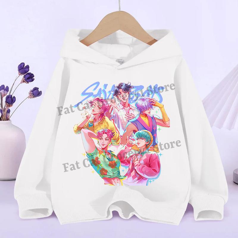 Kpop Demon Hunter Best-selling Children Kawaii Irumi Mira Zoe Hoodie 2025 Autumn Winter Fashion Casual Girls  Sports Hoodie