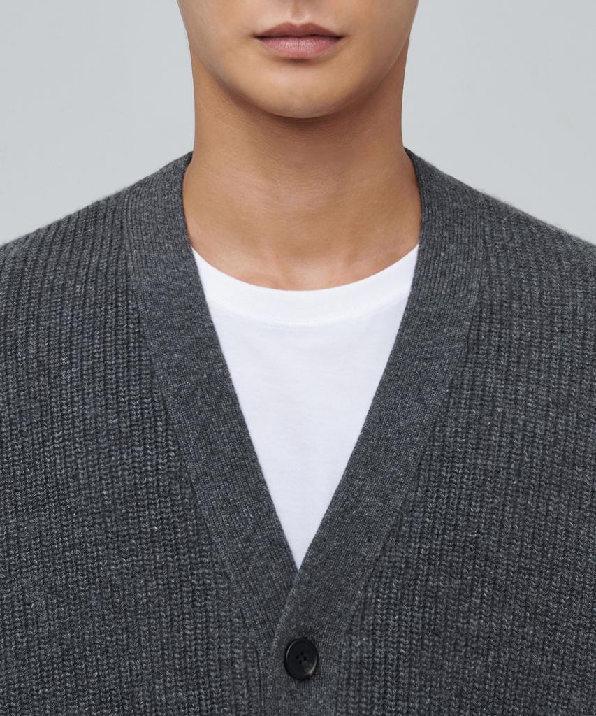 Musinsa Standard Lambswool Oversized Cardigan [Medium Gray]