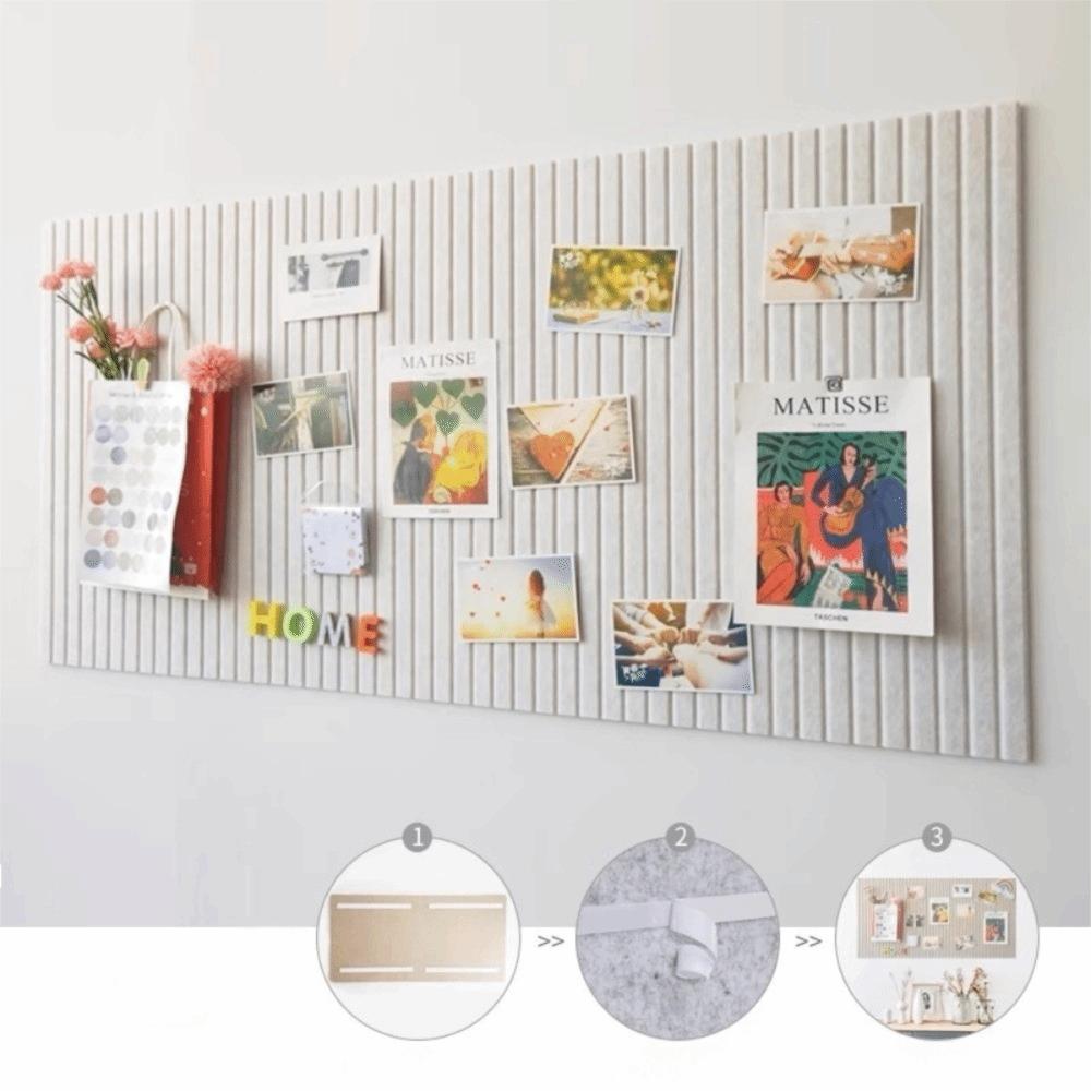 Lightweight DIY Felt Wall Stickers Self-Adhesive 40x60cm Photo Display Board No Drill Felt Bulletin Board Gallery Wall
