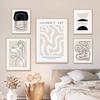 Boho AbstractPosters  Geometric Beige Wall Art Women Body Line Canvas Painting Print Pictures Living Room Gallery Interior Decor