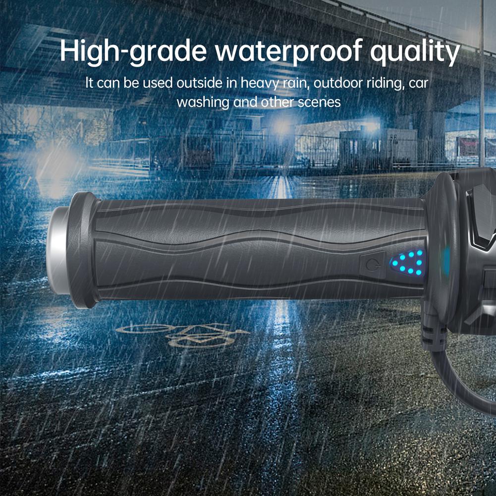 DC 12V Motorrad Hand Heizgriffe Smart Temperaturregelung Einstellbarer Hot Grip Griff 5-Gang Elektrische geformte Griffe Heizung