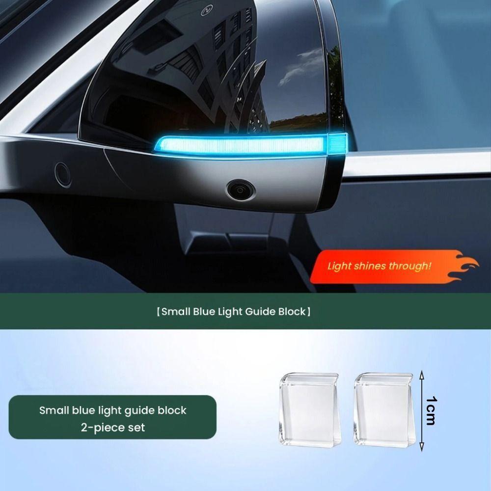 2PCS Universal Turn Signal Blinker Lamp Blue LED Car Rearview Mirror Light Auto Accessory