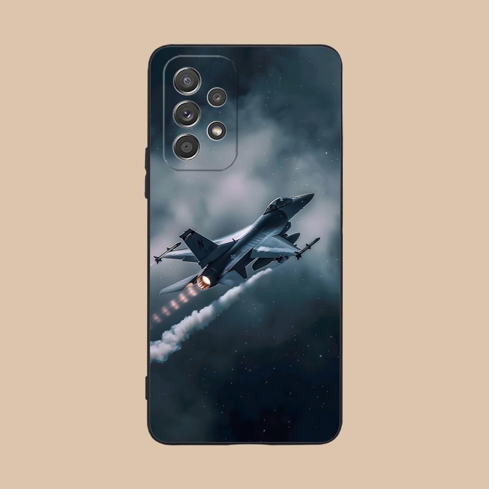 AirForce Plane Mobile Phone Case for Samsung Galaxy M55 54 42 35 34 33 32 23 22 15 14 13 12 F55 5G Colour Protective Cover