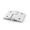 china supplier 3138 40*45mm 4045FL silver anodized left-lift furniture cnc aluminium hinge 20 30 40 45  for and aluminum profile