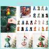 Christmas Countdown Advent Calendar With Cute Dragon Baby Ornaments For Holiday Decor