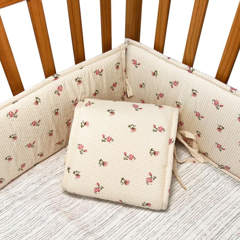 Baby Crib Bumper Pad Soft Safety Rail Guard Toddler Bed Anti-Collision Padding Set 4pcs