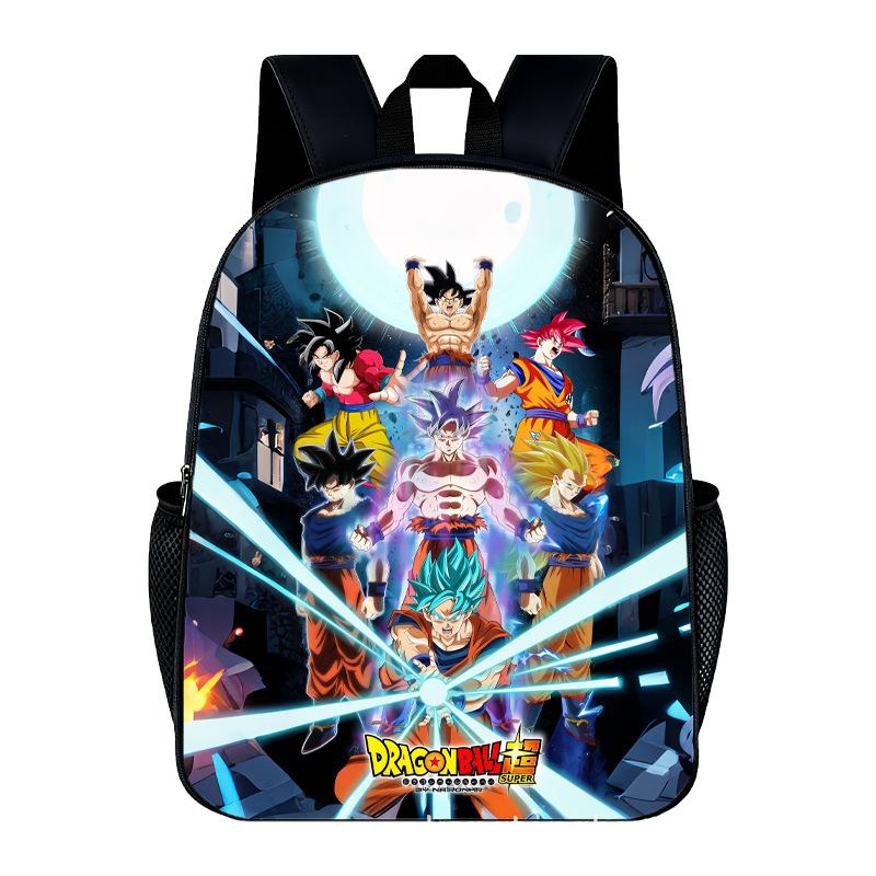 DragonBall Backpack Son Goku Goten Vegeta IV Cartoon Character Print Schoolbag Lightweight Large Capacity Student Backpack Gifts