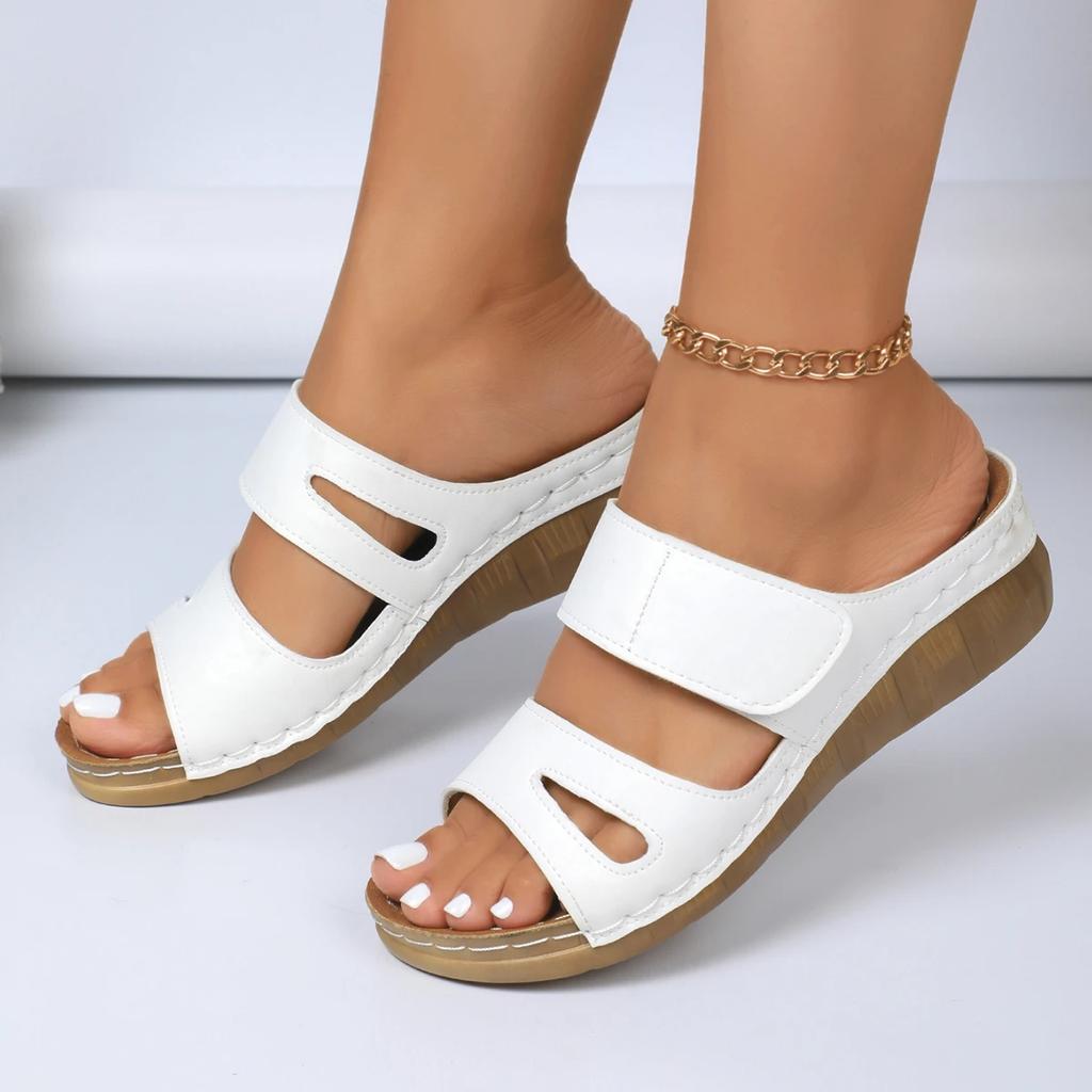 Women Slippers Summer Casual Wedges Sandals 2025 New Summer Shoes Women Designer Platform Slippers Slides Women Zapatos De Mujer