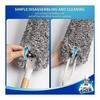 MR.SIGA Lint-Free Dust Remover Bamboo Handle Replaceable Head Washable Microfiber Duster for Home Cleaning