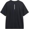 Li Ning Logo Round Neck Straight Fit Pullover Short Sleeve T-Shirt Men T-Shirt Black ATST017-1