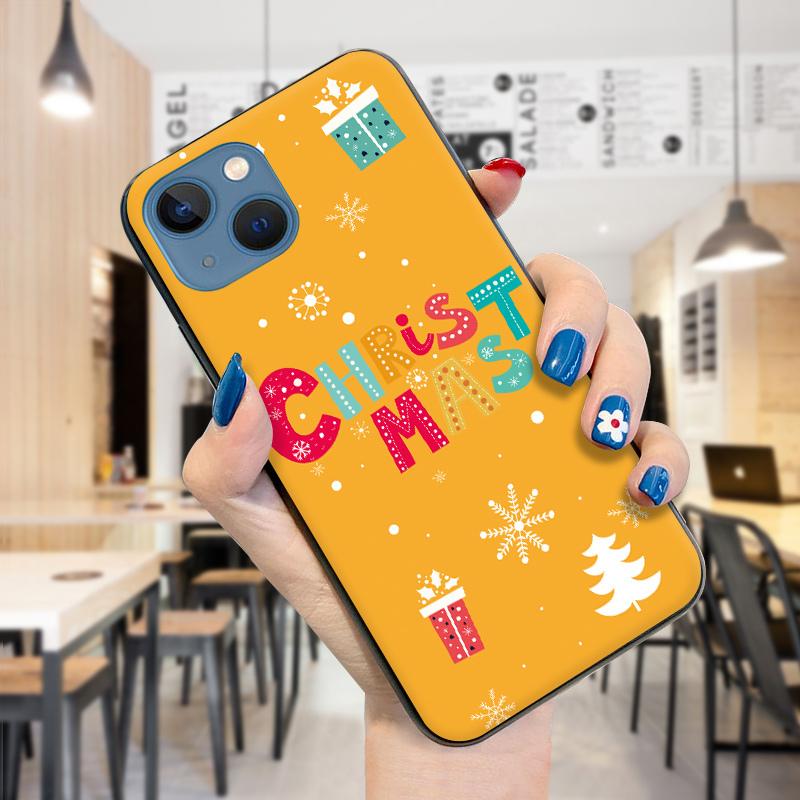 Merry Christmas Xmas Smartphone Case for iPhone 15 14 13 12 11 Pro Max Samsung Galaxy S23 S22 Ultra S21 A52 M33 M30 Shockproof Soft TPU Phone Cover