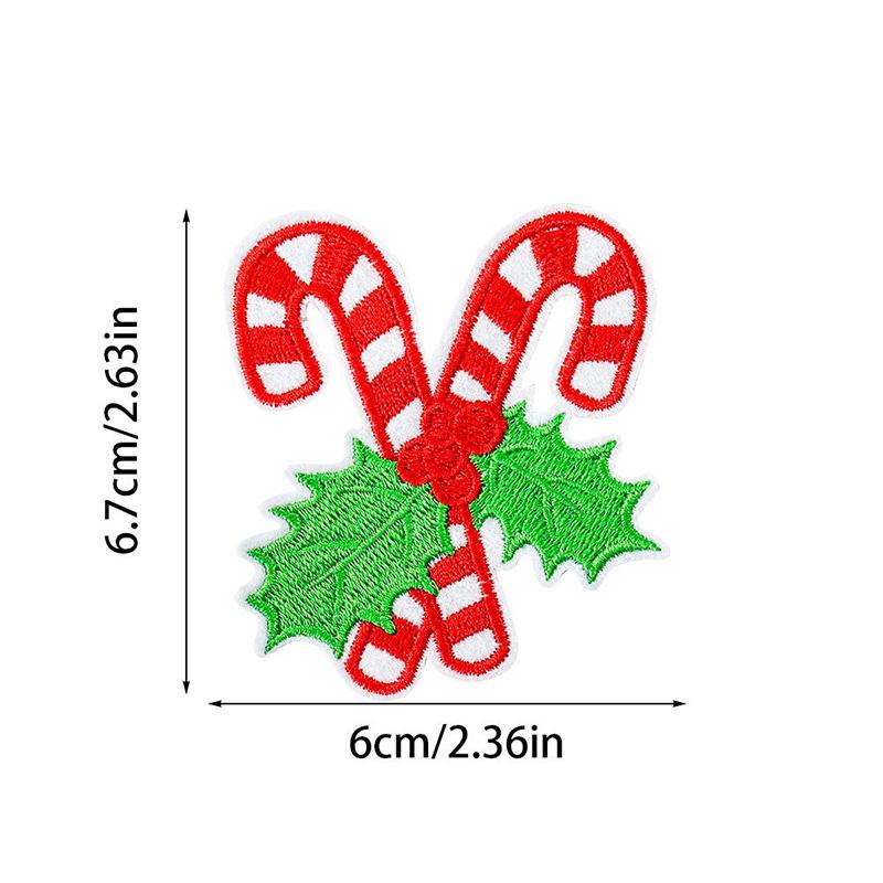 1pc Santa Claus For Clothing Bags Badge Sticker DIY Appliques Cartoon Christmas Emblem Embroidery Patches Iron On