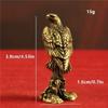 Brass Eagle Statue Vintage Simulated Animal Statue Home Office Desk Decor Ornament Antique Handicrafts Gift Animal Decoration