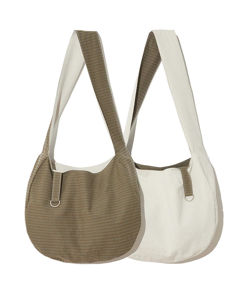 Itzavibe Reversible Stripe Bag - Khaki