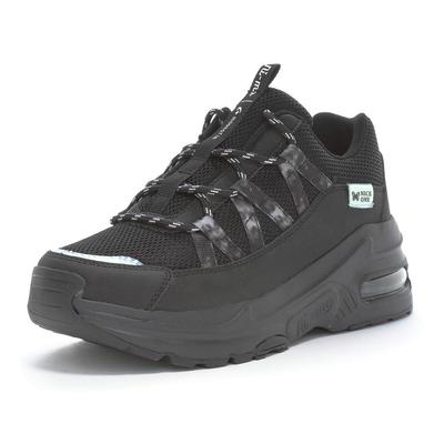 Moonstar NM J136 Sneakersy dla dziewczynek 2E, Czarne, 23.5 cm,