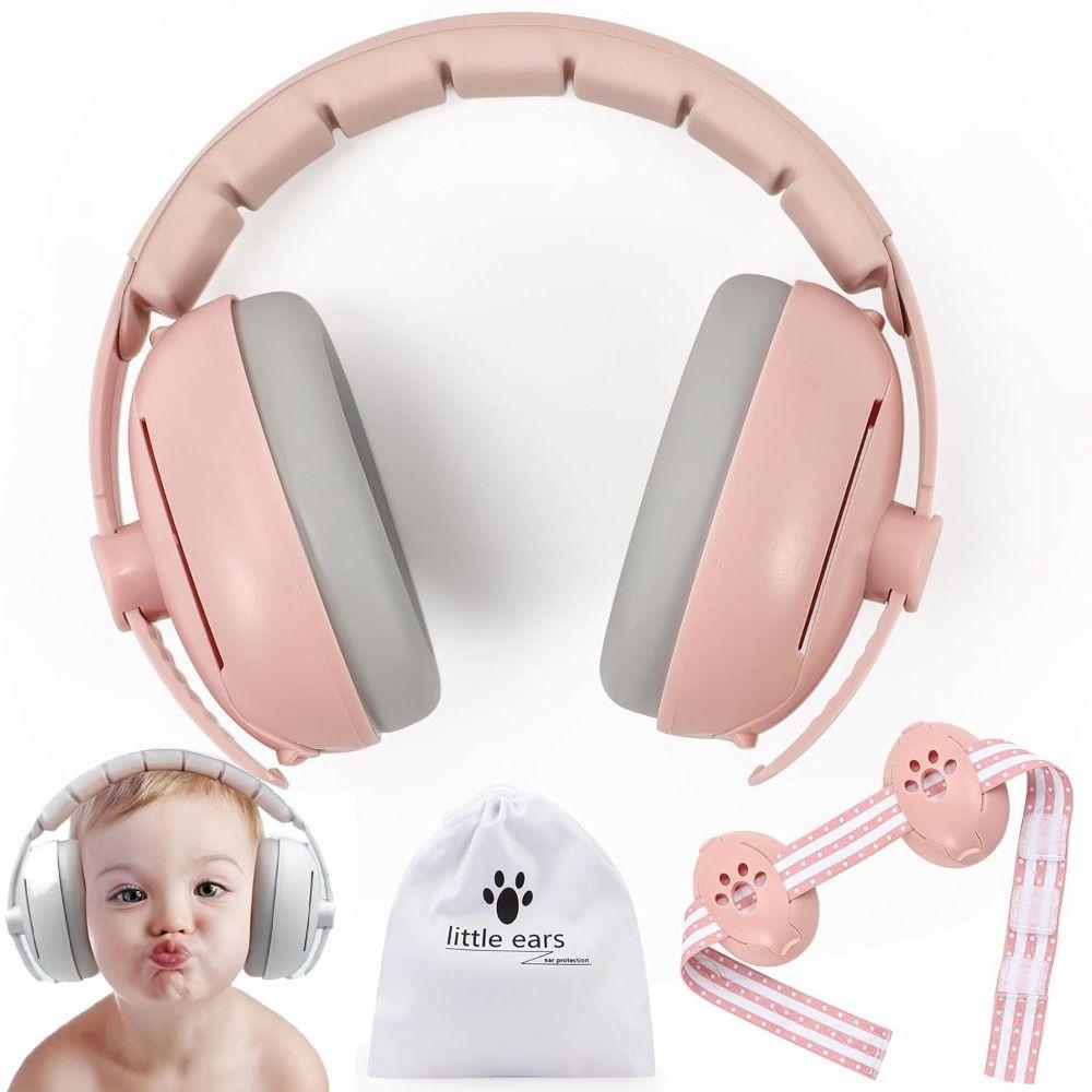 Convertible Design 2-in-1 Baby Ear Muffs Adjustable Band Toddler Noise Reduction Earmuffs  Outdoor