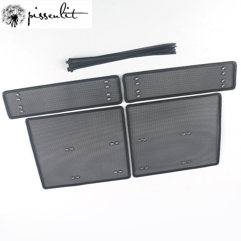 For Ford Edge 2015-2018 Insect Net Racing Grills Sequins Water Tank Protective Net Cover Panel Decoration Accessories