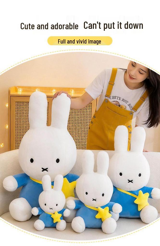 Miffy Rabbit Plush Crossbody Bag - 4-Way Stretch Toy & Creative Cushion Gift