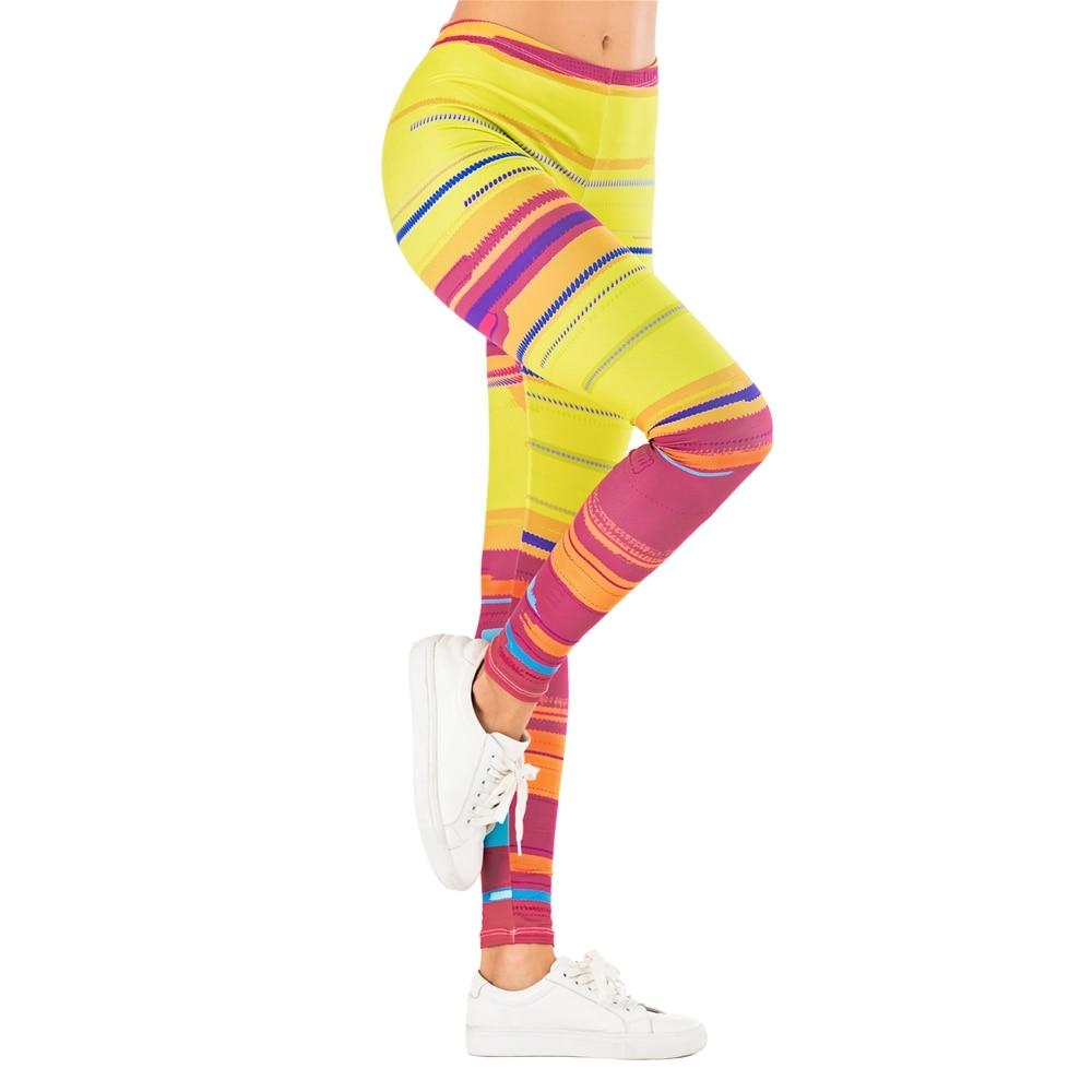 Donne Sexy Legging striscia colorata Stampa Fitness leggins Slim legins  Yoga Leggings Pantaloni Donna – acquista a prezzi bassi sul marketplace Joom