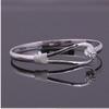 Versilbertes Armband S925 Silberarmband Hochzeitsarmband Silberschmuck romantische Blume Einzellinie Schnalle Blumenarmband Damenschmuck