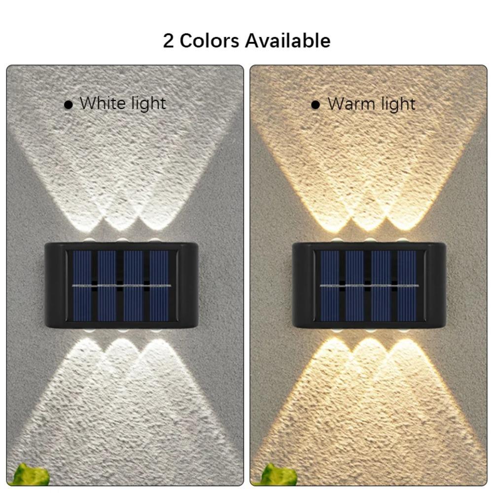 Solar LED Light, Outdoor Waterproof Wall Lamp, Dusk to Dawn Fence Lighting for Summer Garden Yard Porch Walkway Camping Home
