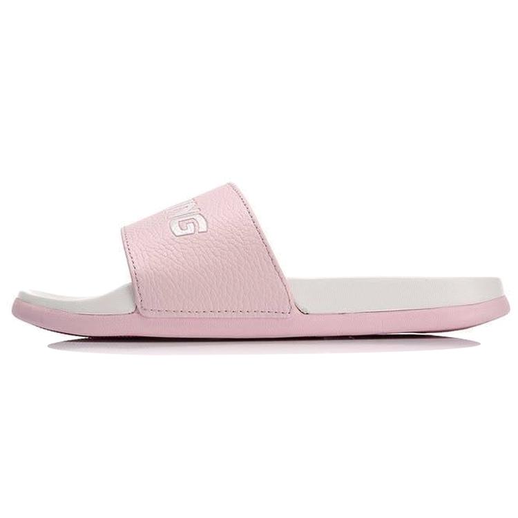 New LiNing Slide Slippers Women's Pink White AGAN004-2