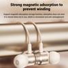 6D Stereo Sound Headsets Metal Design Type C&3.5mm Wired Gamer Earphones Magnetic In-Ear Headphones For Samsung Handfree HD Call