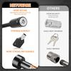METOWARE Trailer Hitch Lock Hitch Receiver Pin Lock Fits Class III IV V and 2”- 3-1/2" Receiver with 5/8" Dia 4” Lock Pin and 8 Anti-Rattle