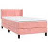 Maison Exclusive - Sommier à lattes de lit avec matelas Rose 100x200 cm Velours