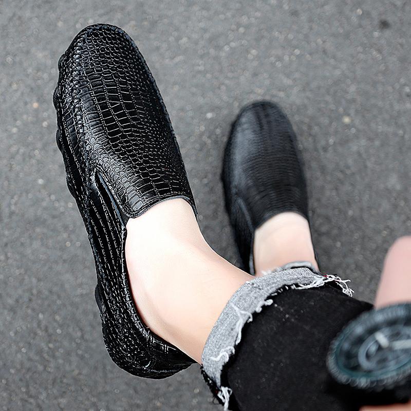 Fashion Octopus Soft Sole with Fashionable Design Loafer Handmade Comfortable Shoes Men's Unique Design Large Size Casual Leather Shoes