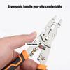 10 In 1 Multifunctional Wire Stripper and Cutter Cable Crimping Tool for Electrical Work with Ergonomic Curved Handle