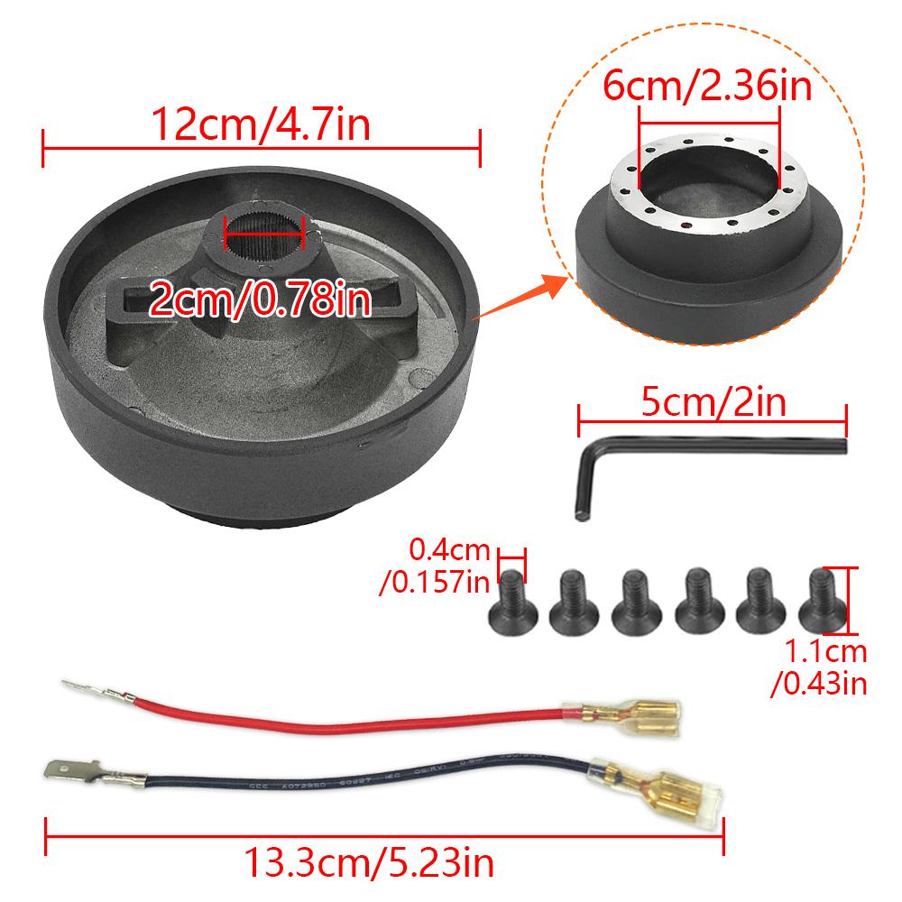 Car Modification Steering Wheel Quick Release Device Suitable For BMW E46 MOMO OMP Steering Wheel 20mm 6-Hole With 54 Gears