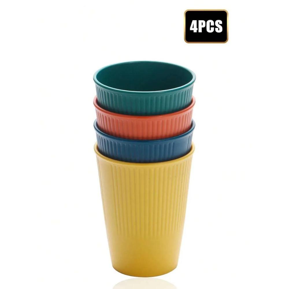 4/11pcs Reusable plastic cup, PP material, multi-color, suitable for camping picnic kitchen and, microwave and dishwasher safe