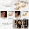 3 Pcs/Set Rhinestone C-Shape Clip Earrings for Women No Piercing Earbone Fake Cartilage Ear Cuffs Earring Party Jewelry Gift