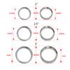 For Turbo Intake Pipe 2"/2.5"/3" Aluminum Exhaust HD V-band Clamp W Flange System Assembly Anodized Clamp with Flange Kit