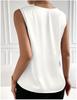 Versatile Faux Silk High-Elastic Solid Color Women's Tank Top