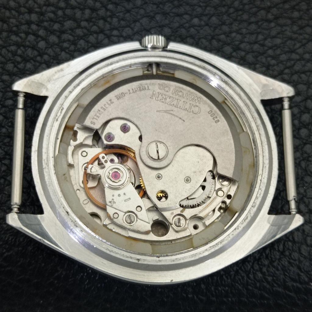 AUTOMATIC VINTAGE CITIZEN 8200 JAPAN MENS BLUE COLOR DIAL WATCH a702787-1 R210-a702787