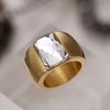 2026 Jewelry, Multi-color Personalized Ring, Simple Fashion Atmosphere Women's Glass Gold Ring