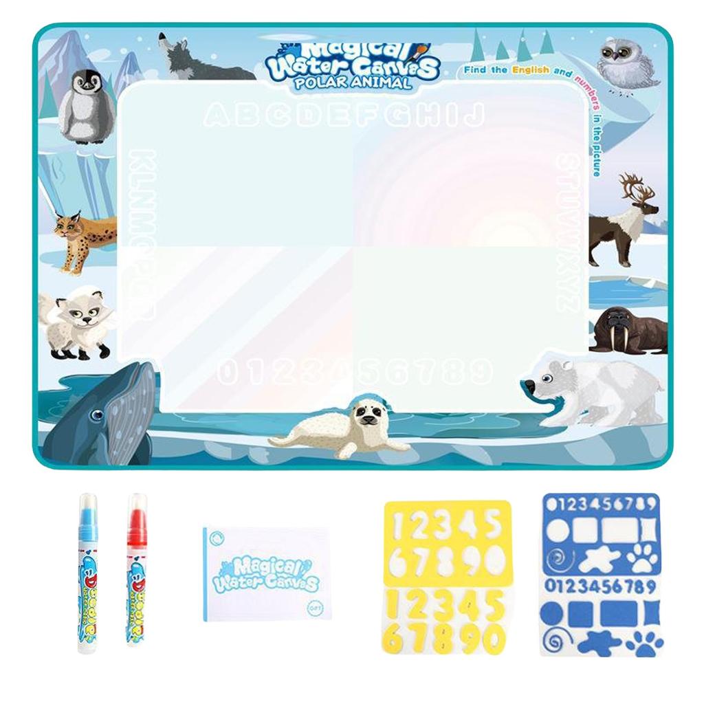 Water Pad 39 X 31Inch Extra Large Art Water Color Pad Reusable Foldable Water Painting Pad Educational Painting Toy Set For Children Over 3 Years Old