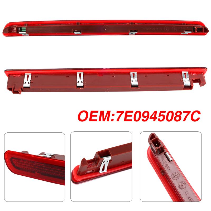 Third Brake Light High Mount Stop Lamp for 2016-2024 VW T6 T6.1 Transporter Tailgate Rear Central High Level 3rd Brake Light