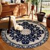 Ethnic Style Round Floor Mat Mandala Living Room Coffee Table Blanket Home Bedroom Bedside Blanket Hotel Guesthouse Carpet