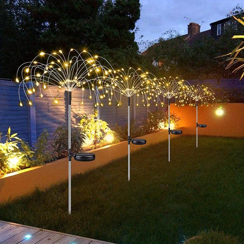 

1 Packs Solar Fairy Lights,Waterproof Outdoor Firework Lights,LEDs Garden Flower Light For Garden Christmas Party DIY Decoration 90LEDS 8MODE теплим білим кольором