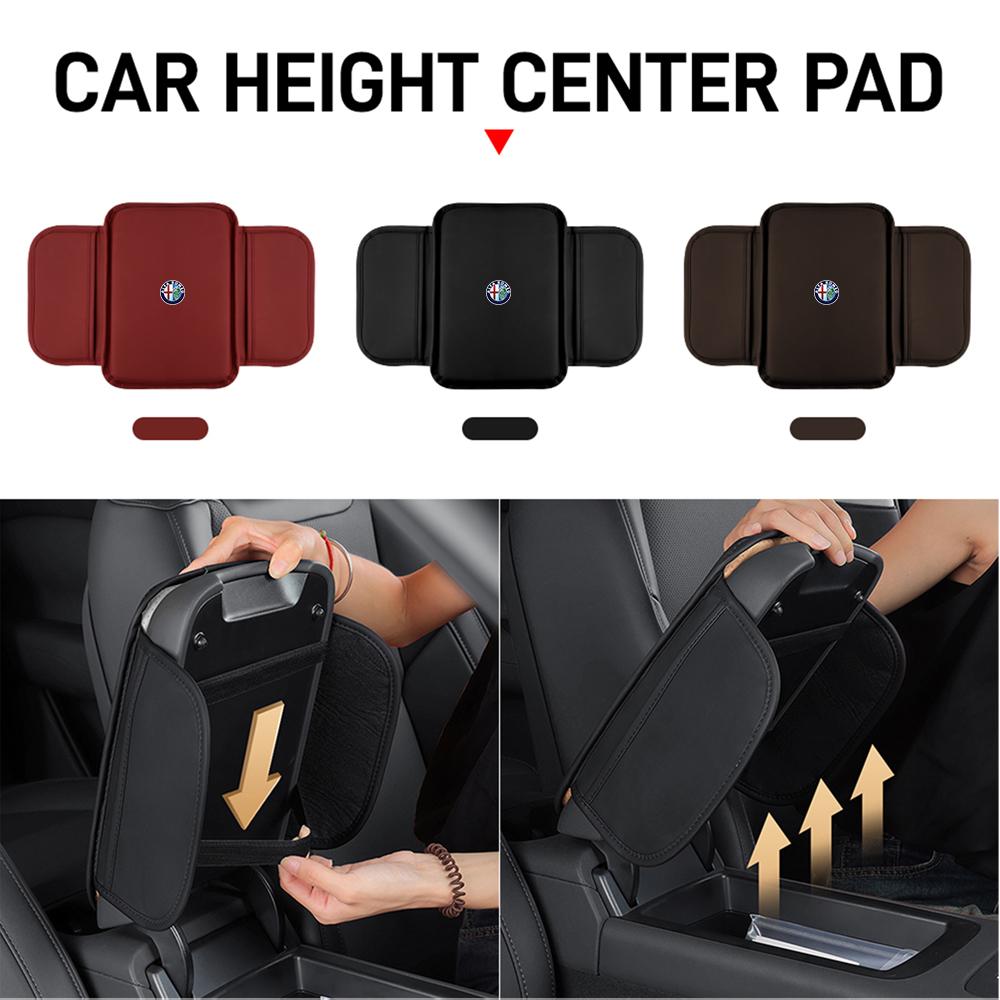 Car Center Console Protector Mat With Pocket Auto Armrest Cover Cushion For Alfa Romeo Giulietta 159 147 156 Mito Brera Giulia Bvn123