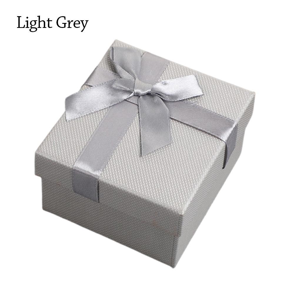 High Quality Square Gift Packing Box Bowknot Design Dustproof Jewelry Packing Case Gift Show Case Gift