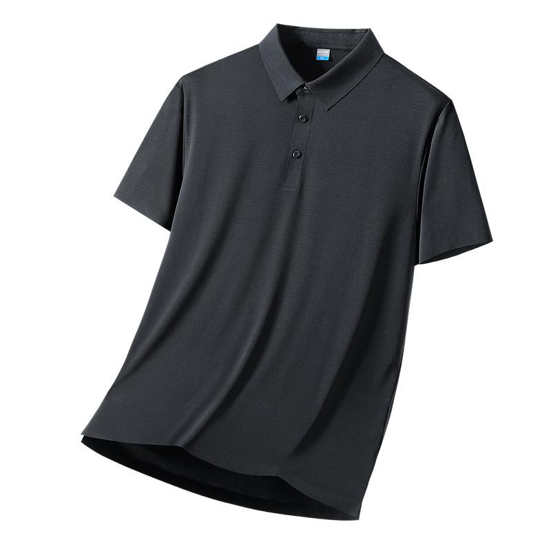 Summer POLO Shirt with Lapel and Short Sleeved T-shirt for Men's Casual and Versatile Loose Fitting T-shirt